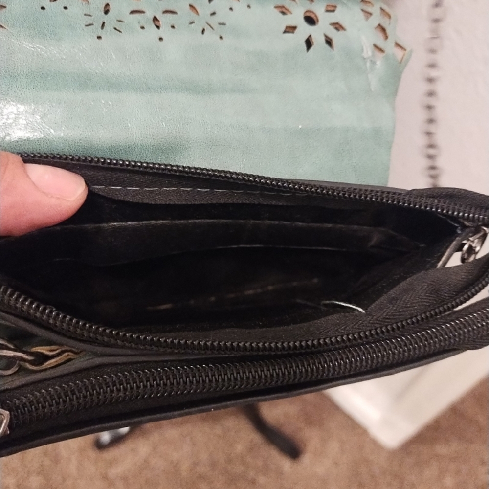 Source Unknown Mint Crossbody Bag With Laser-Cut … - image 6